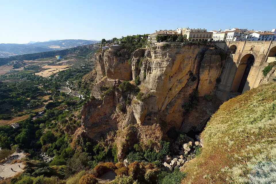 The Tajo gorge and clifftop houses, Ronda